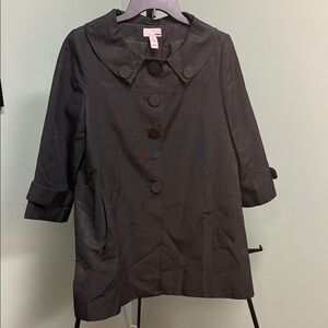 Forever 21 Chic Black French Styled Trench Coat